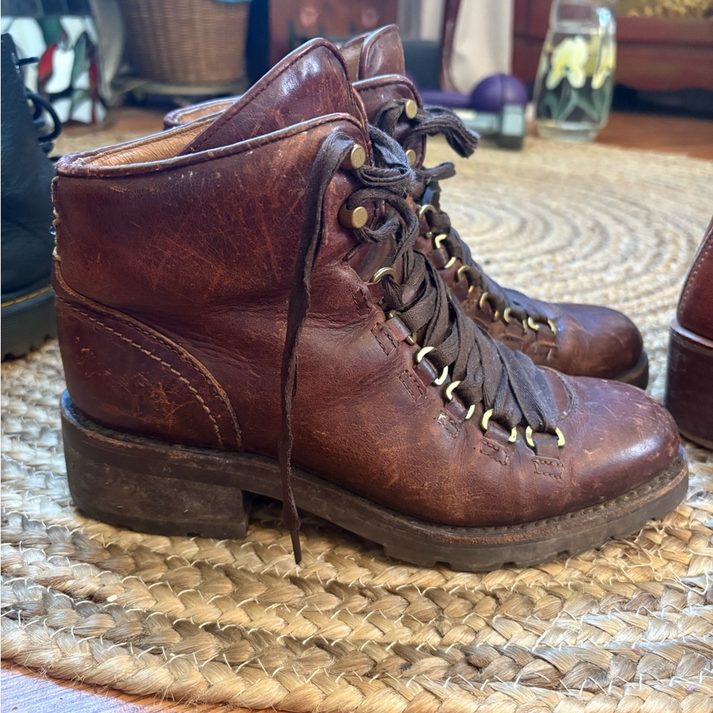 Frye Alta Hiker leather lace up boot
